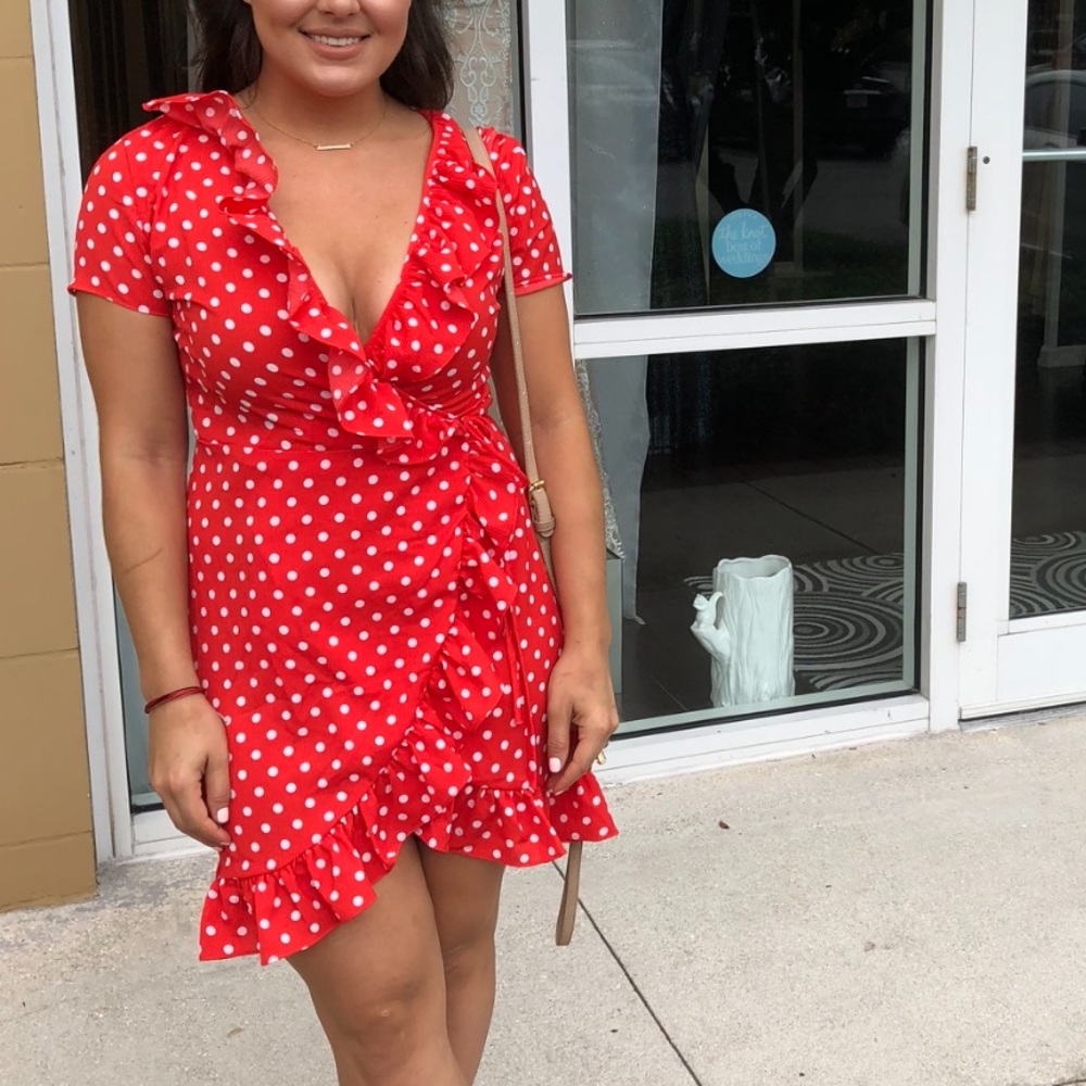 Red Wrap Dress